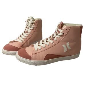 Hurley Women's Pink High Top Sneakers sz 10